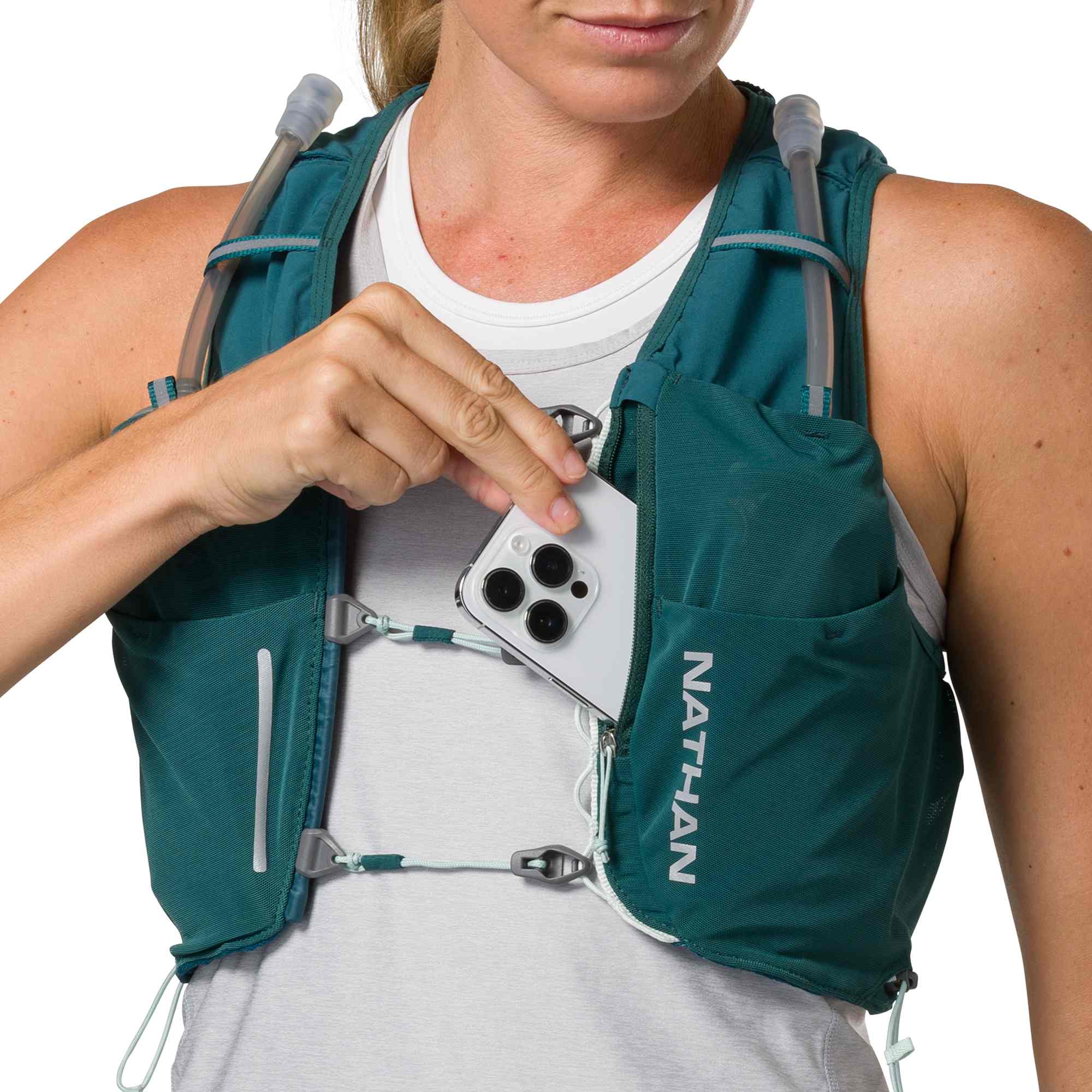 Nathan Pinnacle Wms 6L Hydration Vest Teal M