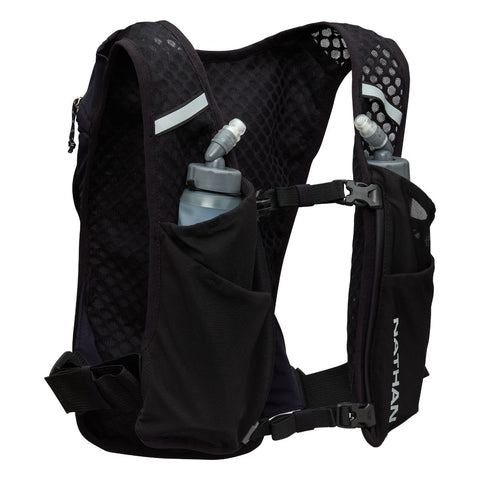 Nathan Quickstart 3.0 4L Hydration Vest inc 2 soft flasks Black