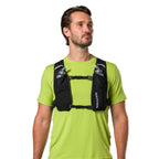 Nathan Quickstart 3.0 4L Hydration Vest inc 2 soft flasks Black