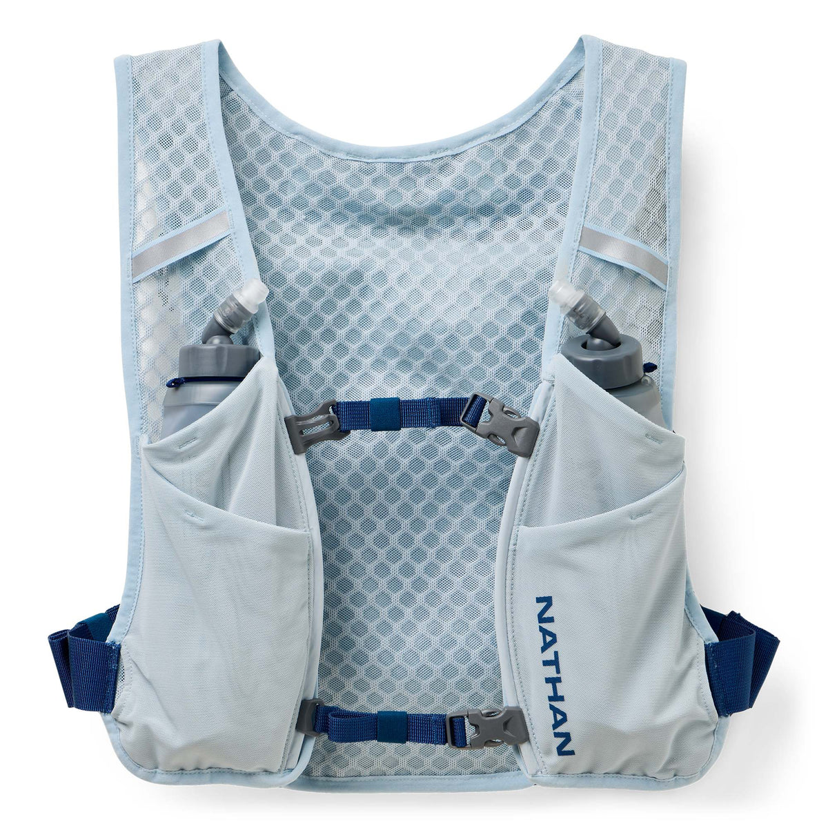 Nathan Quickstart 3.0 4L Hydration Vest inc 2 soft flasks Blue